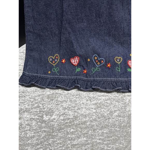 SAMARA Girls Denim Jumper dress Vintage 80’s y2k Size 4 - Picture 5 of 12